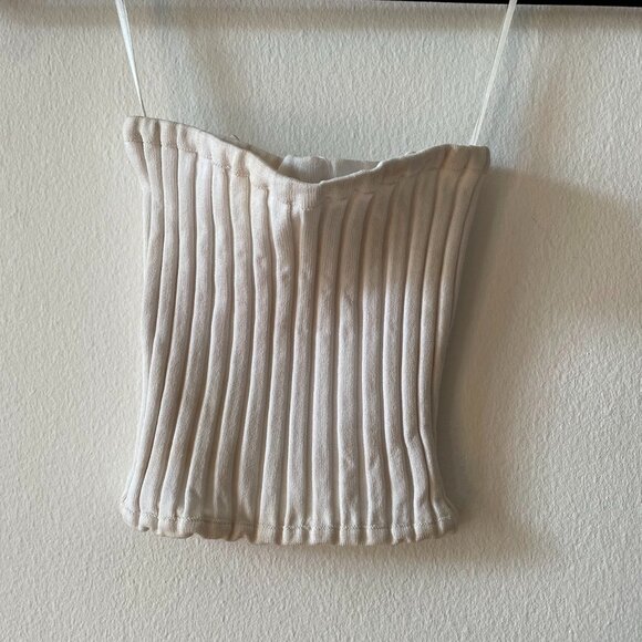 NWT Seek the label White strapless tube top - Picture 1 of 3